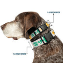 Plastic Clip Collar - DC League of Super-Pets Superhero with Pets and Logos Silhouette White/Multi Color