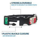 Plastic Clip Collar - DC League of Super-Pets Superhero with Pets and Logos Silhouette White/Multi Color