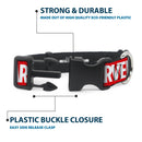 Plastic Clip Collar - MARVEL Red Brick Logo Red/White