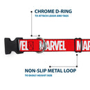 Plastic Clip Collar - MARVEL Red Brick Logo Red/White