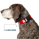 Plastic Clip Collar - MARVEL Red Brick Logo Red/White