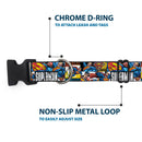 Plastic Clip Collar - SUPERMAN Action Blocks White