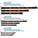 Plastic Clip Collar - Loki Series TVA TIME VARIANCE AUTHORITY Text Black/Orange