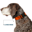 Plastic Clip Collar - Loki Series TVA TIME VARIANCE AUTHORITY Text Orange/Black