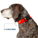 Plastic Clip Collar - DC League of Super-Pets Wonder Woman Logo Red/Yellow