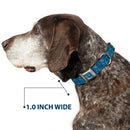 Captain America Fireworks Icon Full Color Blue/Red/White Seatbelt Buckle Collar - Captain America Fireworks Icons Blue/Red/White