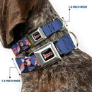 THE APOTHECARY DIARIES Title Logo Full Color Black/Red/White Seatbelt Buckle Collar - THE APOTHECARY DIARIES Jinshi and Maomao Pose and Title Logo Purple