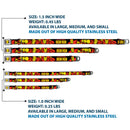 MARVEL COMICS Iron Man Face Full Color Red Yellow Seatbelt Buckle Collar - THE INVINCIBLE IRON MAN Action Poses Black/Red/Yellow