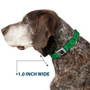 Riddler "?" Black/Green Seatbelt Buckle Collar - Question Mark Scattered3 Dark Green/Black