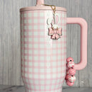 Coquette Bunny Charm - Tumbler Handle Charm