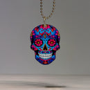 Sugar Skull Skeleton Charm - Tumbler Handle Charm