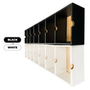 KUBBIE SLIM BLACK (1x7) - In Box Display Case for Funko Pops, Wall Mountable & Stackable Pop Shelf (Cardboard)