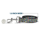 Dog Leash - Leopard White/Multi Color