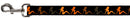 Dog Leash - Mud Flap Girl Repeat Black/Orange Fade