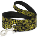 Dog Leash - BD Logo Scattered Black/Yellow