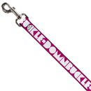 Dog Leash - BUCKLE-DOWN Shapes Hot Pink/White