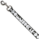 Dog Leash - BUCKLE-DOWN Shapes Black/White