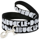Dog Leash - BUCKLE-DOWN Shapes Black/White