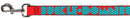 Dog Leash - BUCKLE-DOWN Shapes Red/Dot Turquoise/White