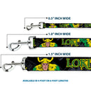 Dog Leash - LOKI in Action Black/Gray/Yellow/Green