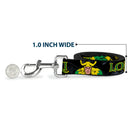 Dog Leash - LOKI in Action Black/Gray/Yellow/Green
