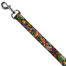 Dog Leash - Retro Marvel Comic Books Stacked CLOSE-UP