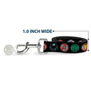 Dog Leash - 9-Avenger Icons Black/Multi Color