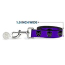 Dog Leash - Black Panther Avengers Icon Purple/White/Black