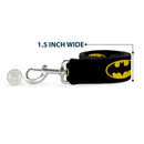 Dog Leash - Batman Shield Black/Yellow