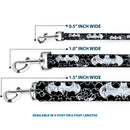 Dog Leash - Batman Outlines Black/White