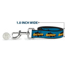 Dog Leash - Vintage Batman Logo Blue