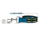 Dog Leash - Bat Signal-3 Blue/Black/Yellow
