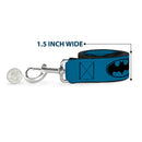 Dog Leash - Bat Signal-3 Blue/Black/Blue