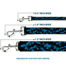Dog Leash - Bat Signals Stacked Blue/Black