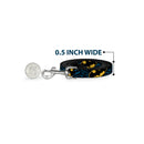 Dog Leash - Bat Signals Stacked w/CLOSE-UP Blue/Black/Yellow