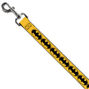 Dog Leash - Bat Signal-3 Yellow/Black/Yellow