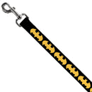 Dog Leash - Bat Signal-1 Black/Yellow