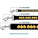 Dog Leash - Bat Signal-1 Black/Yellow
