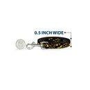 Dog Leash - Bat Signals Stacked w/CLOSE-UP Yellow/Black