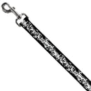 Dog Leash - Batman Action Verbiage Black/White