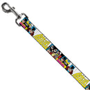 Dog Leash - BATGIRL Panels Yellow/Pink