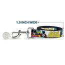 Dog Leash - BATGIRL Panels Yellow/Pink