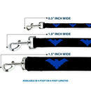 Dog Leash - Nightwing Logo Black/Blue