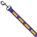 Dog Leash - Batman Signal Purple/Yellow