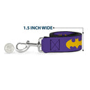 Dog Leash - Batman Signal Purple/Yellow