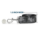 Dog Leash - Bat Signal Stacked Black/Grays