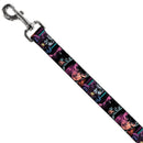 Dog Leash - Batman Batgirl and Joker Comic Book Cover Face Close-Ups Black