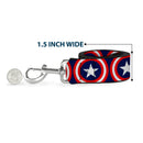 Dog Leash - Captain America Shield Repeat Navy