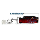 Dog Leash - CATWOMAN Bombshell Pose/Diamonds Red/Purple/Black