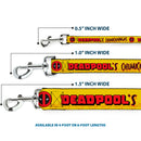 Dog Leash - DEADPOOL'S CHIMICHANGAS Flames Yellow/Black/Red